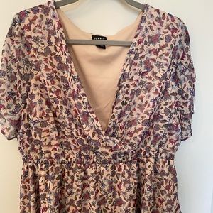 Floral Babydoll Chiffon Top